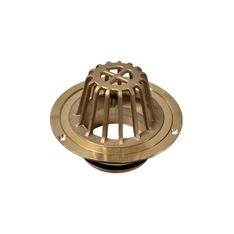 Bronze Dome 100mm Inlet, 100mm Outlet, Bottom Exit